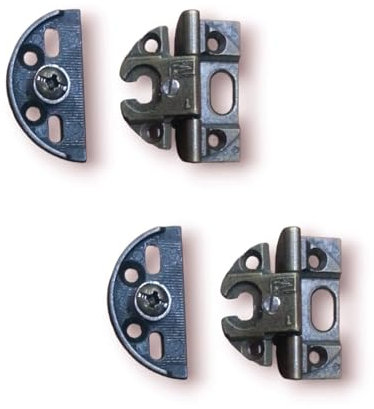 BricoShopping Par de bisagras para puerta de muebles antiguos de madera y armarios de estilo clásico salón o dormitorio arte pobre pesado con bisagras antiguas antiguas (BS0282, Bronce)