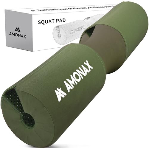 Amonax Barbell Squat Pad Manchon Mousse à Squat En Mousse Support De Nuque & Epaules Protection Pour Squats Lunges, Hip Thrusts, Haltérophilie, Coussin D'haltères, Coussin Squat