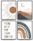 PLKMN Poster mit Aufschrift You Are My Sunshine, Boho-Kinderzimmer-Dekoration, Boho, Regenbogen-Sonnenberg, Kinderzimmer, Spielzimmer, Schlafzimmer, Kinderzimmer, 25,4 x 20,3 cm, ungerahmt