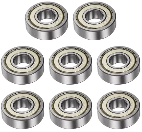 Kozelo 8 Stück 6000-ZZ Rillenkugellager P0 Lager Chromstahl Z2 | 10mm Bohrung x 26mm Außendurchmesser x 8mm Dicke, Doppelt abgeschirmt, für den Einsatz in Elektrowerkzeugen