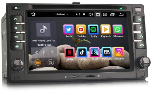 erisin 8-Kern 4+64GB Android 14 Autoradio 2 din für Kia Rio Sorento Cerato Sportage Carens Euro DVD Spieler GPS Navigation Wireless Carplay DSP Bluetooth 5.0 A2DP WiFi DAB+IPS