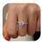 MILACOLATO Silber Ringe 925 für Frauen Mädchen,Damen Ringe Silber 925 18 Karat Weißvergoldung Sterlingsilber Ringe Zirkonia Verlobungsring Dünne Ehering für Frauen Größe 52-62 10