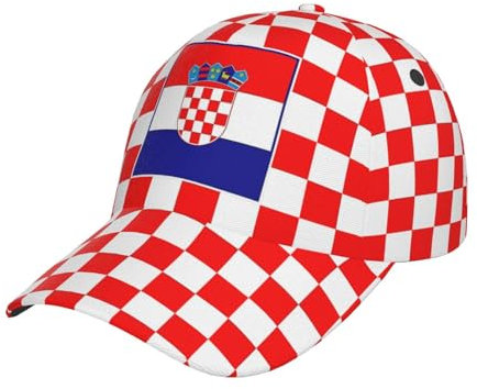 shgwehh Baseballkappe mit Kroatien-Flagge, verstellbar, Trucker-Mütze, Outdoor-Sonnenkappe für Männer und Frauen, Kroatien-5, Einheitsgröße