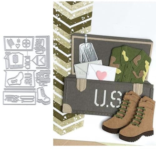 KDQ879 Stanzschablonen für Kleidung, Schuhe, zum Basteln von Karten, Karton, Mail, Metall, Stanzformen für Papier, Scrapbooking, DIY-Schablonen für Album, Party, Hochzeit, Festivals, Dekoration,