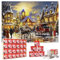 Christmas Jigsaw Advent Calendar 2024, Dreamtop 24 Boxes 1008 Pieces Christmas advent calendar puzzle for Adult Christmas Countdown Calendars Gift Decorations for Women Men