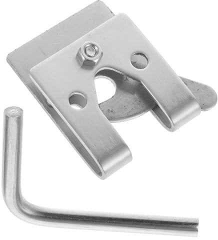 BELLIFFY Double Latch Lock for Pet Cages Household Door Lock for Sliding Doors and Garage Easy Installation for Enhanced Security