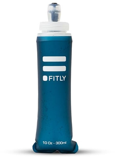 FITLY Flask 300 ml Petrol Blue - Ideal Zum Laufen, Wandern, Radfahren - Lauf Trinkflasche Für Outdoor-Sport - Sportflasche Trinkflasche Wandern - Wasser Flasche Für Hydration Rucksack