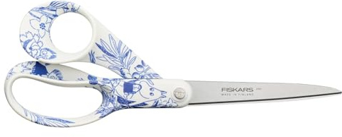 Fiskars X Moomin Allzweckschere mit Mumin-Design, Rechtshändig | Länge: 21 cm, Klingen aus rostfreiem Stahl, Haru, 1075572