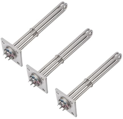 AYRTEGI VNJUGF 105mm Square Flange Heating Element 220V/380V Stainless Steel Water Boiler Heater Heating Element 6kw/9kw/12kw wanglan(220V_12KW 360MM)