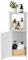 Youyijia Bathroom Storage Cabinet 3 Tier Waterproof White Home Furniture Bathroom Storage Unit with Open Storage Shelf for Office Living Room Kitchen Entryway 65 * 25 * 20CM