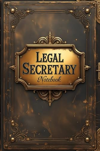 Legal secretary notebook: lined journal for men women coworker