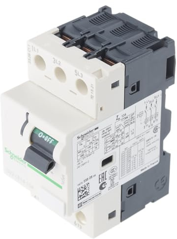 Schneider Electric, Motor circuit breaker, TeSys GV2, 3P, 10 A, magnetic, toggle control, screw clamp terminals, GV2LE14