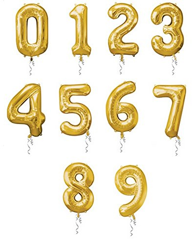 Amscan 13/33 x 34/86 cm Super Form Folienballon, Gold
