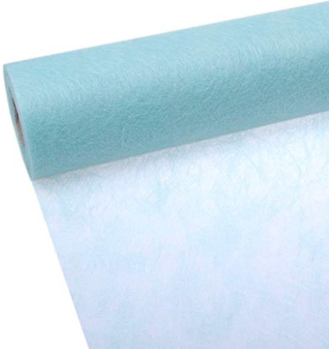Deko AS GmbH Sizoflor Tischband eisblau 30 cm Rolle 25 Meter - 60-300-25-043