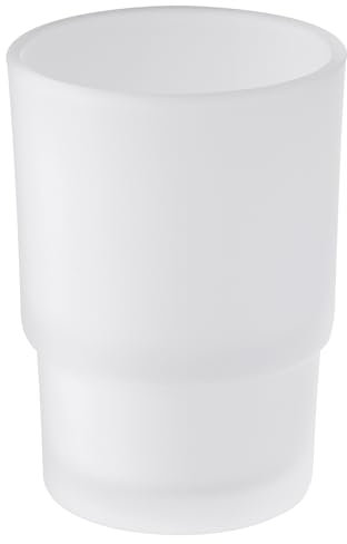 Angle Simple GZ-A1 Frosted Glass Bathroom Tumbler for Angle Simple Toothbrush Holder