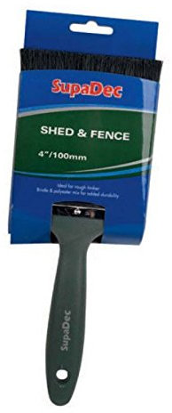 4 inch (100mm) garden fence and shed paint brush