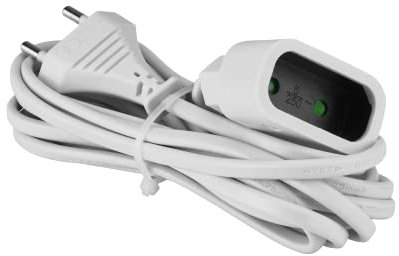 Alargador 2P 6A 2X0,75 Mm² Ho3Vv-H2-F 3M Blanco