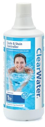 Clearwater Scale And Stain Controller Treatment for Filter Pumps, Hot Tubs, Spas And Pools, 1 Litre