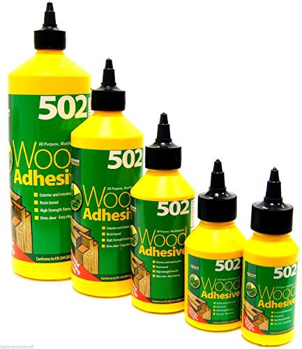 Wood Glue Wood Adhesive Glue Weatherproof Super Strong Transparent Quick Dry New (75ml)