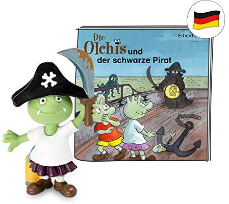 tonies Hörfiguren für Toniebox, Die Olchis – Die Olchis und der Schwarze Pirat, Hörspiel für Kinder ab 5 Jahren, Spielzeit ca. 34 Minuten