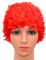 Medifier, cuffia da donna stile rétro con petali, motivo floreale, da piscina, Red