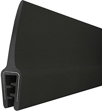 STEIGNER Joint de protection de bord de tôle T-45 NOIR, forme U, 10x33mm, 10 m