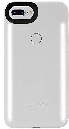 LuMee Duo Phone Case for iPhone 6/6S/7/8 Plus - Glossy White