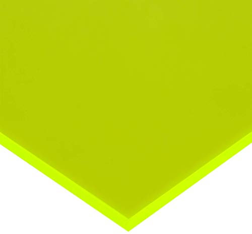 in-outdoorshop Zuschnitt Acrylglas Platte in unterschiedlichen Farben (300mm x 500mm x 3mm, grün fluoreszierend)