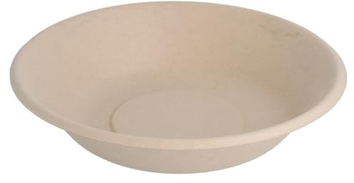 García de Pou 212.76 Bionic Platos Hondos, 460 ml, Diámetro 19 x 4 cm, 1000 unidades, Natural