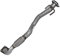 BESTPRICE 1x Abgasrohr Hosenrohr KOMPATIBEL MIT - SEAT LEON (1M1), TOLEDO II (1M2), VW BORA I (1J2), BORA Variant (1J6), GOLF 4 (1J1), GOLF 4 Variant (1J5)