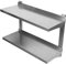 Flyelf 2 Ablageflächen Edelstahl Wandregal,80cm Wandbord Höhenverstellbar für Küchen,Haushalt,Büro