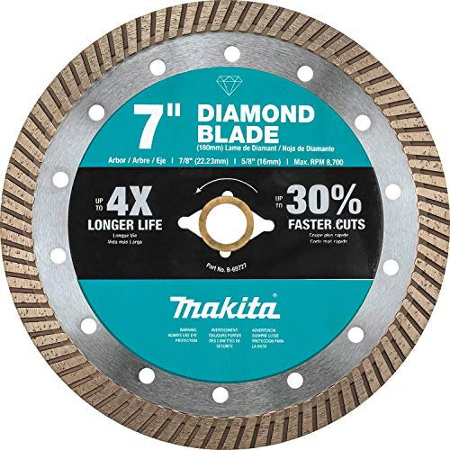Makita B-69727 7 Diamond Blade, Turbo, General Purpose