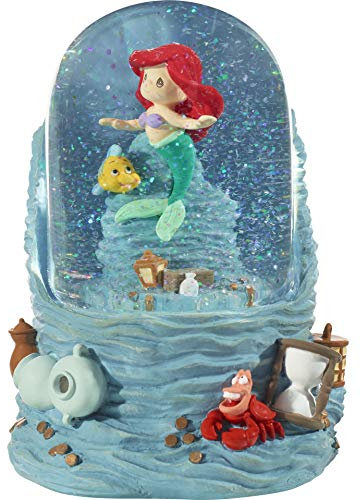 Precious Moments 201114 Disney Showcase The Little Mermaid Sea Treasures Arielle Harz/Glas Musical Schneekugel Wasserball, Einheitsgröße, Mehrfarbig