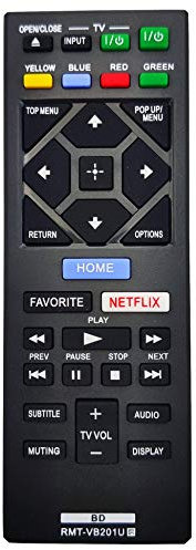 Leankle Remote Controller RMT-VB201U for Sony Blu-Ray Players BDP-BX350, BDP-BX370, BDP-BX550, BDP-BX650, BDP-S1500, BDP-S1700, BDP-S2500, BDP-S2900, BDP-S3500, BDP-S3700, BDP-S4500, BDP-S5500