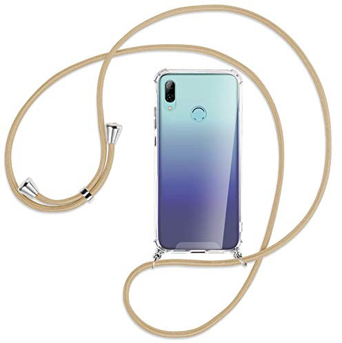 mtb more energy Handykette kompatibel mit Huawei P Smart 2019, Honor 10 Lite (6.21'') - Caramel - Smartphone Hülle zum Umhängen - Anti Shock Full TPU Case