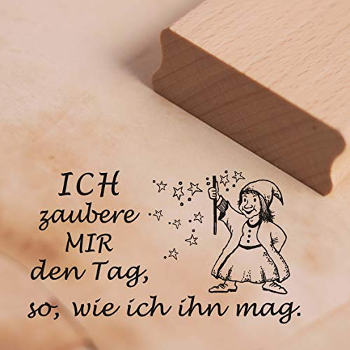 Stempel Ich zaubere mir den Tag, so, wie ich ihn mag - ca. 48 x 27 mm