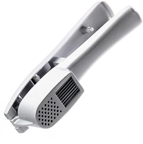 Cfty Garlic Press 2 in 1 Garlic Press Slice Crushing Machine - Aluminium Garlic Ginger Mincer and Slicer Kitchen Cooking Tools