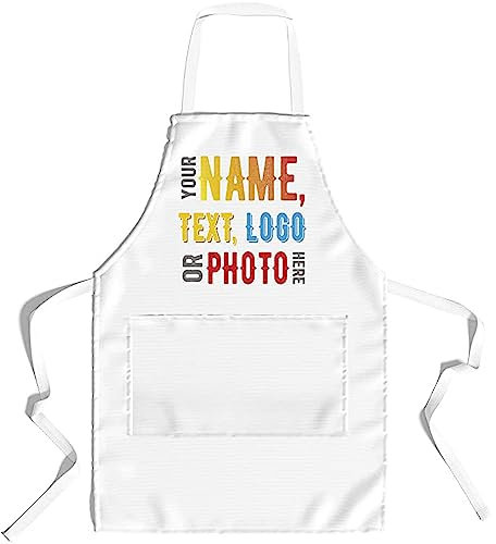 lepni.me Premium Personalisierte Schürzen für Frauen oder Männer Koch Name, Foto oder Logo Paare Geschenke für BBQ, Backen, Kochen oder Zeichnung