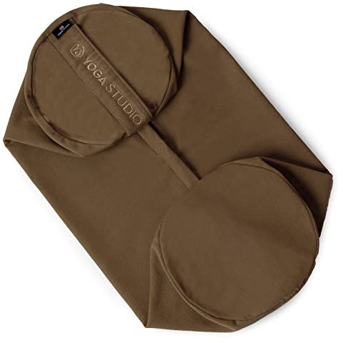 Yoga Studio Housse de traversin de rechange en coton bio avec poignée et fermeture éclair – Housse uniquement (sable)