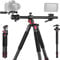 NEEWER Treppiede Orizzontale da 73,6 con Colonna Centrale Multiangolo Testa Sfera e Piattaforma per Braccio, Treppiede Fotocamera in Alluminio Pan 360° Incli 180° per Scatti dall'Alto/Macro, Max 22kg