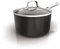 Ninja ZEROSTICK Essentials Cookware C10220UK Kochtopf mit Glasdeckel, antihaftbeschichtet, langlebig, geschmiedetes Aluminium, induktionsgeeignet, ofenfest bis 260 °C, Schwarz