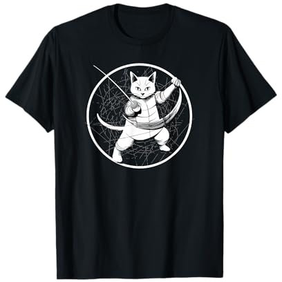 Katzen Fechter gamer gamer Fechten Sport Katzen Fechten T-Shirt
