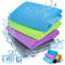 Brovamo Kühltücher 4 Stück 90X30cm Kühlhandtuch Cooling Towel Kühltuch Cool Towel für Yoga, Strand, Golf, Reisen, Fitnessstudio, Sport, Camping Cool down Towel kühlendes Handtuch（set2）