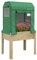 Outsunny Letto per Orto Rialzato con Mini Serra per Piante, Orto Urbano con Copertura in PE Verde e Struttura in Legno, 80x60x165cm