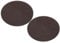 PATIKIL 4.7 Diameter Adhesive Non-Slip Backed Felt, 2 Pcs 5mm Thickness Round Lamp Base Anti-Slip Mat Anti-Scratch Pad for Lamp Bases, Brown