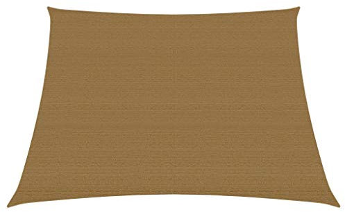 Lawn & Garden Sonnensegel, 160 g/m², Taupe, 4/5 x 3 m, HDPE, Haus & Garten