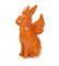 Bubble Store Osterhase mit Engelsflügeln, Hase Dekofigur aus Polyresin für Ostern, Osterdeko für Indoor und Outdoor geeignet (Orange)