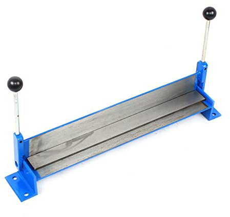 Table Folding Bench Cast Iron Sheet Metal Bending Clamp 460mm Swing Machine 90° Reinforced Device Manual Bender Square Swivel Angle for Clamping in The vice,Compression Shrinker