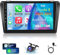 2+64G Android Autoradio für Mazda 3 2003-2009 mit Drahtlos Carplay und Android Auto - 9 Zoll Touchscreen Radio mit WiFi GPS EQ 28 Desktop Themes + AHD Rückfahrkamera&Mic