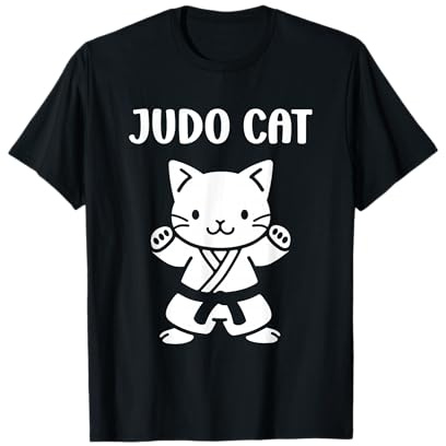 Animaux Sport Art Martial Japonais Simple Judo Cat T-Shirt